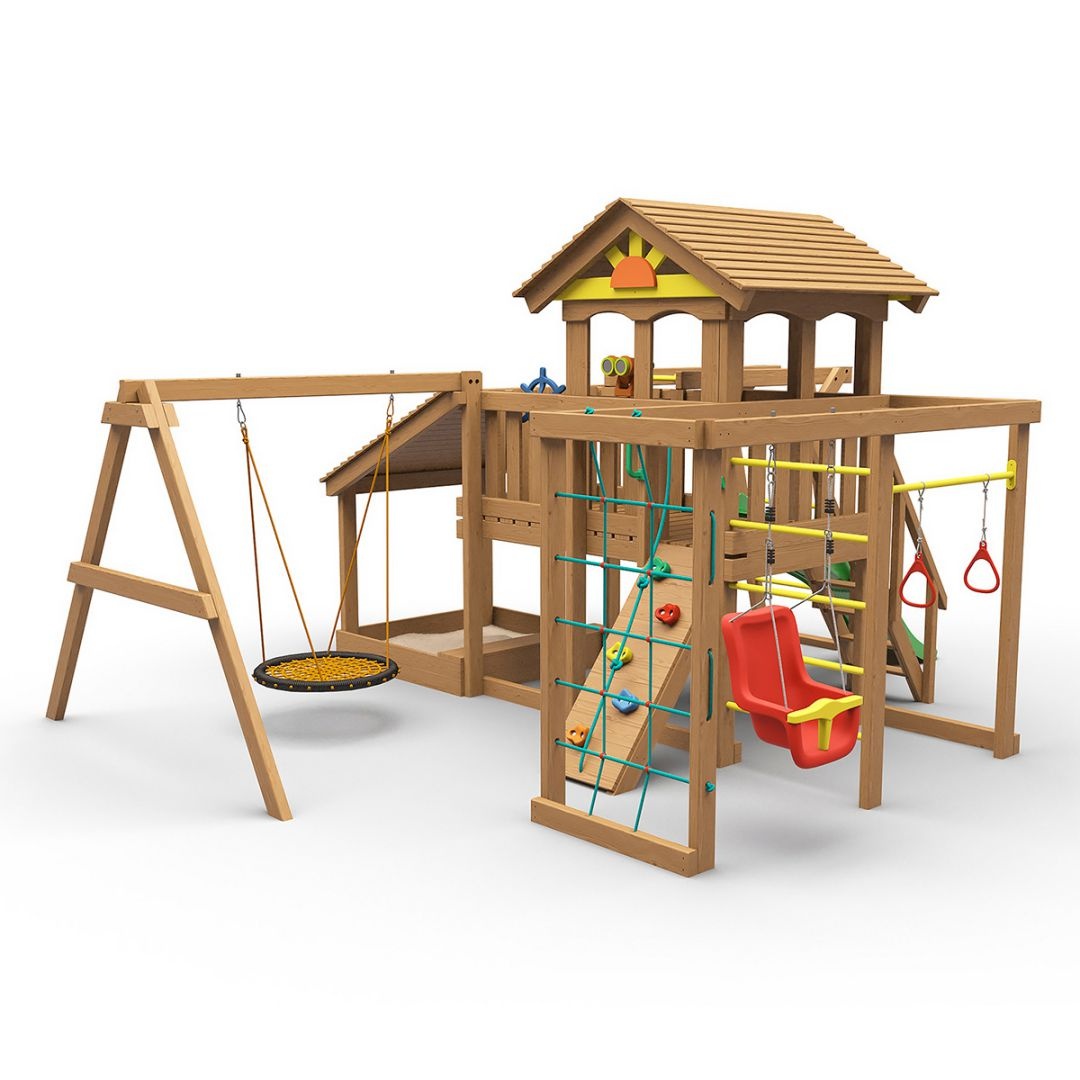 Детская деревянная площадка Выше Всех Смарт 1